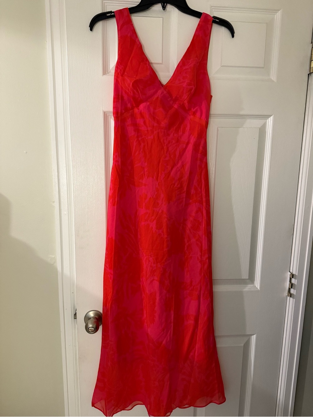 Hello Molly Pink & Red V-Neck Maxi Dress